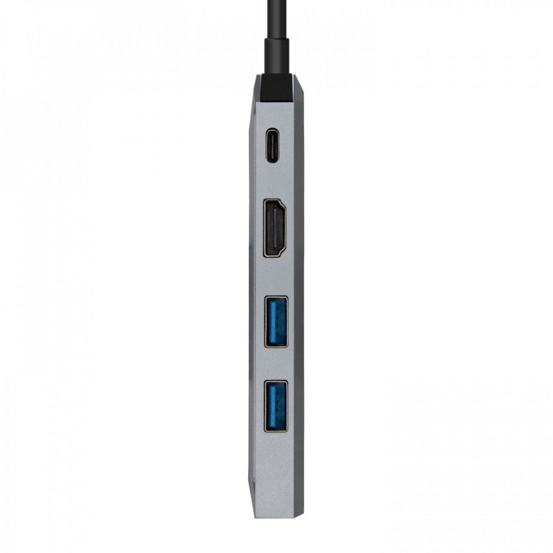 AISENS ASUC-5P003-GR laptop dock/port replicator Wired USB 3.2 Gen 1 (3.1 Gen 1) Type-C Grey