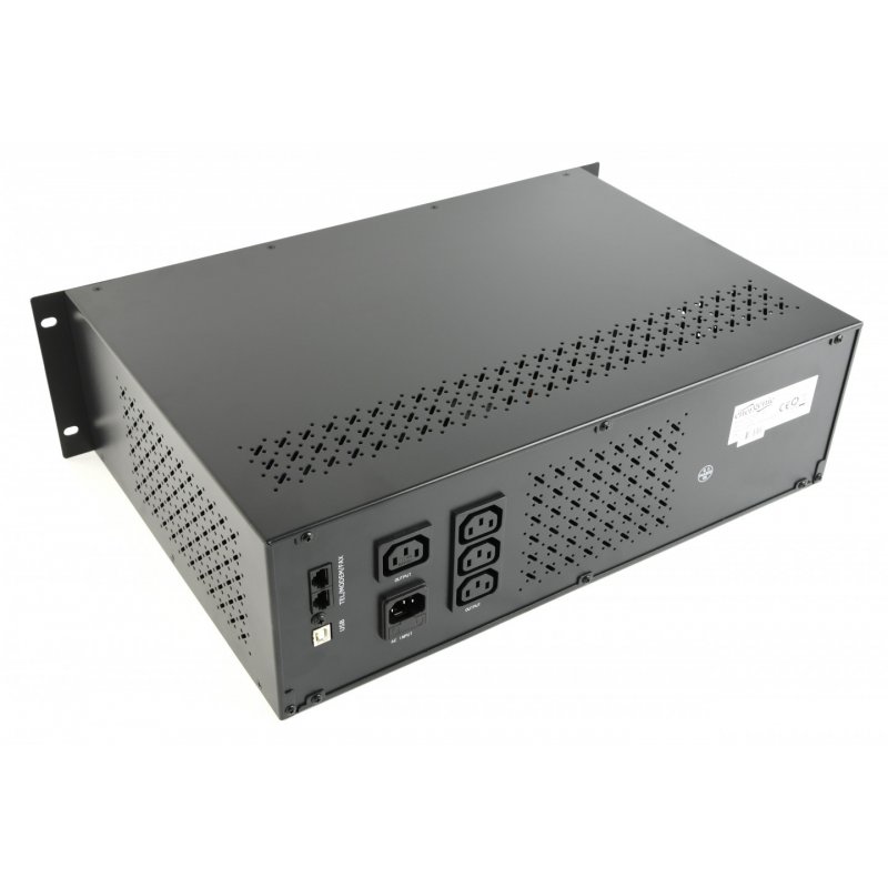 Gembird - Ups rack 19'' 3.4u 1500va, 4xiec 230v out, iec14 in,rj11, usb, lcd alimentation d'énergie non interruptible