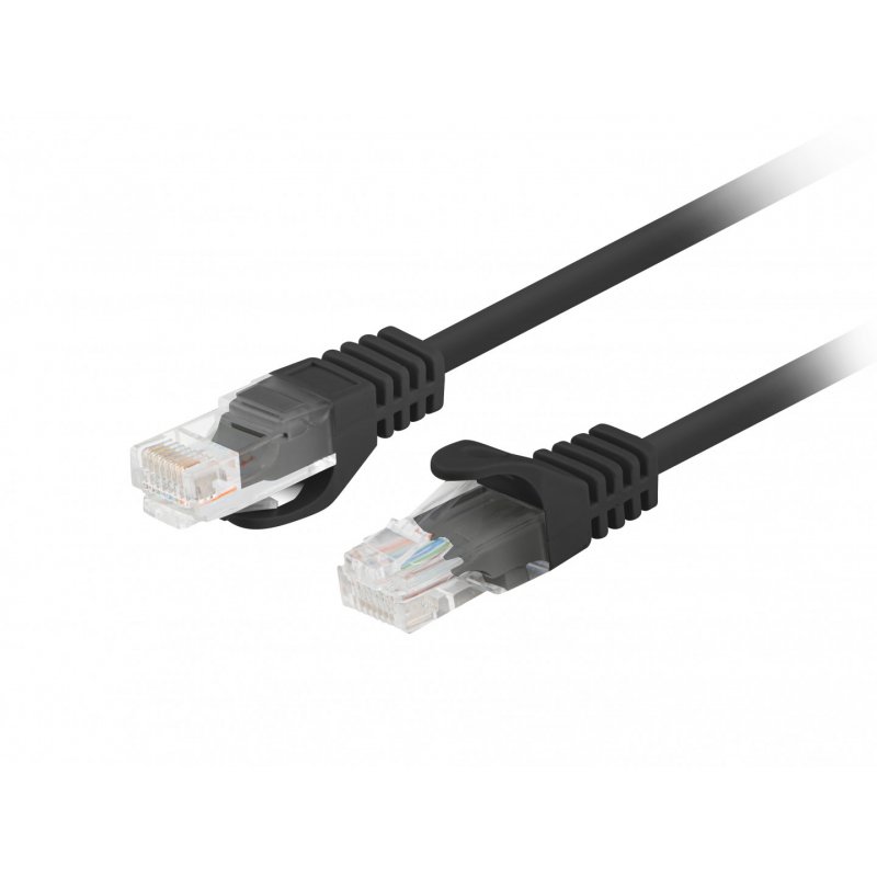 Lanberg PCU6-10CC-0750-BK networking cable Black 7.5 m Cat6 U/UTP (UTP)