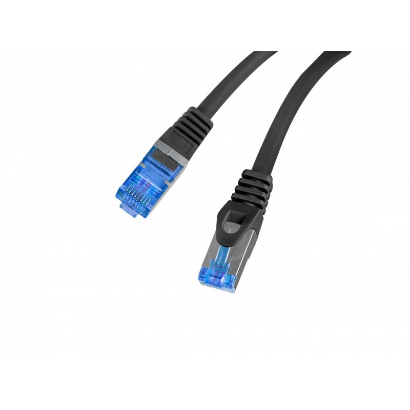 Lanberg PCF6A-10CC-0025-BK networking cable Black 0.25 m Cat6a S/FTP (S-STP)