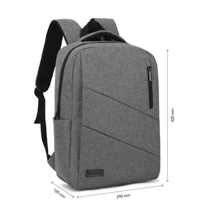 SUBBLIM City Backpack 39.6 cm (15.6") Grey