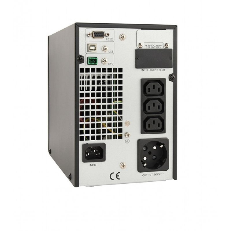 Gembird EG-UPSO-1000 alimentation d'énergie non interruptible Double-conversion (en ligne) 1 kVA 900 W 4 sortie(s) CA