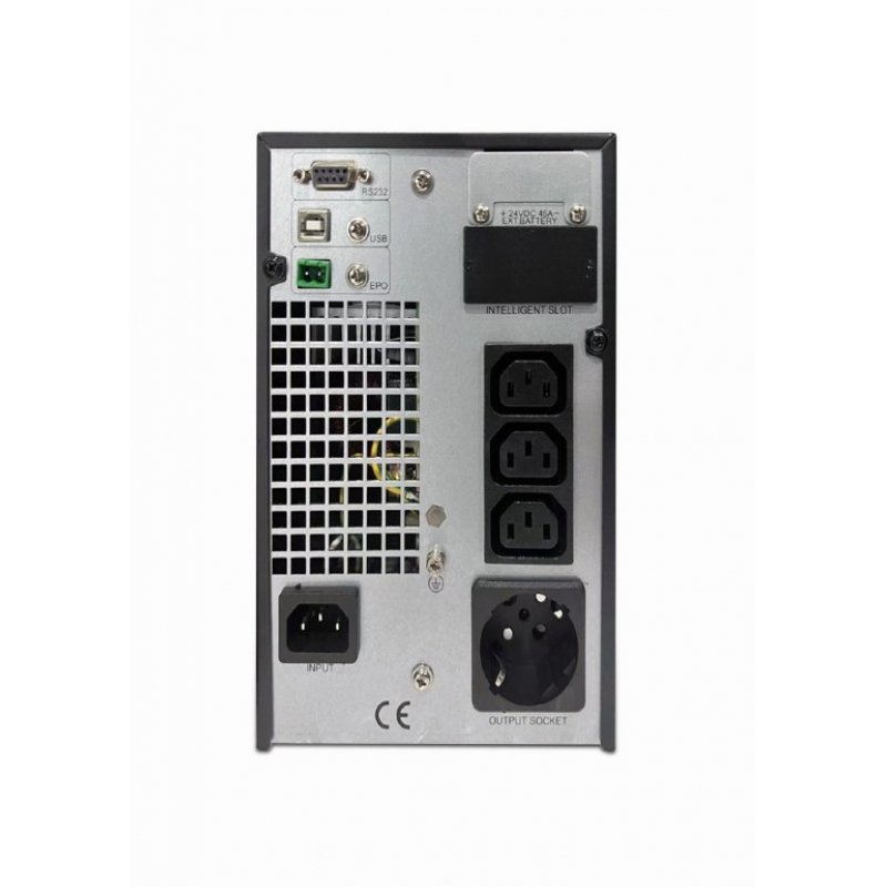 Gembird EG-UPSO-1000 alimentation d'énergie non interruptible Double-conversion (en ligne) 1 kVA 900 W 4 sortie(s) CA