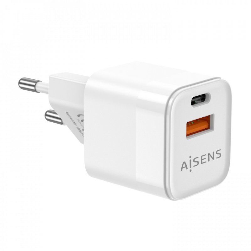 AISENS ASCH-30W2P004-W chargeur d'appareils mobiles Universel Blanc Secteur Charge rapide Intérieure