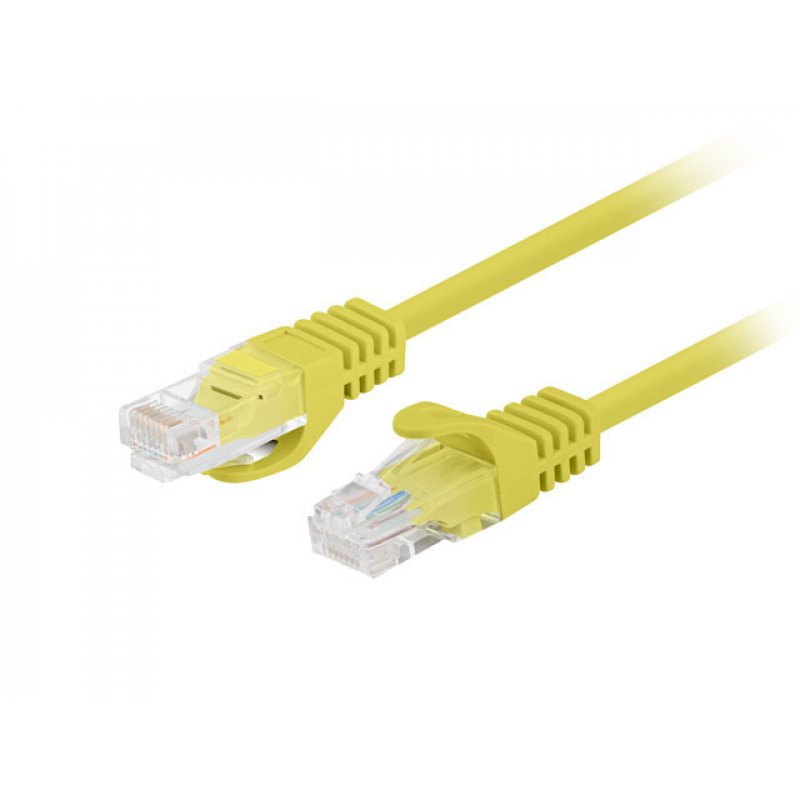 Lanberg PCU6-10CC-0750-Y networking cable Yellow 7.5 m Cat6 U/UTP (UTP)