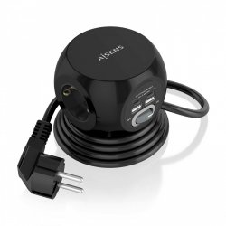 REGLETA ENCHUFES AISENS 3 TOMAS 2XUSB-C, 2XUSB-A 1.4M NEGRO