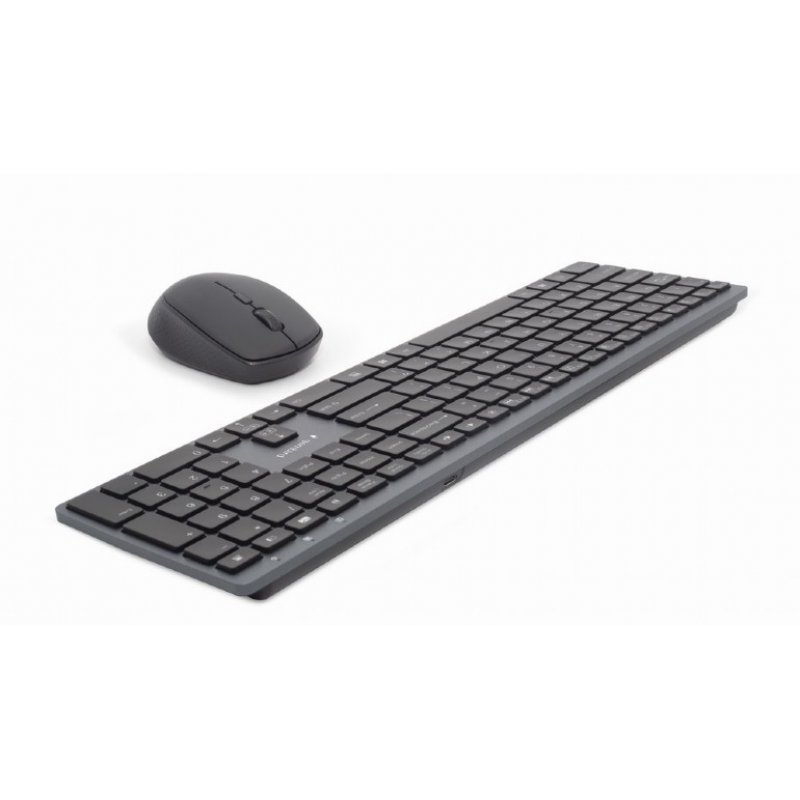 KIT INALAMBRICO TECLADO RATON RETROILUMINADO PRO BUSINESS SLIM DISEÃ?O ES NEGRO
