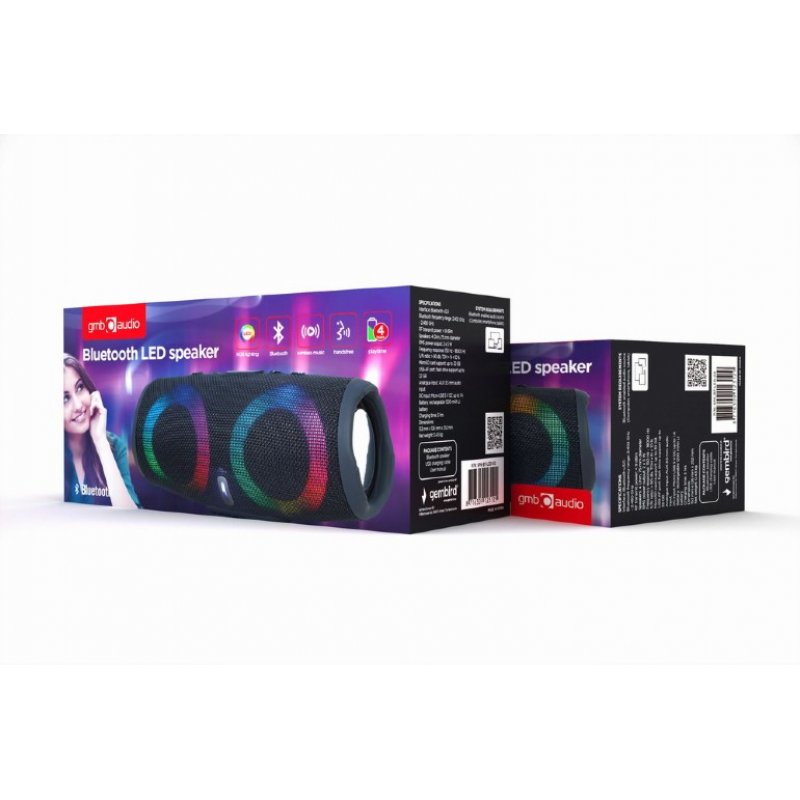 ALTAVOZ GEMBIRD BLUETOOTH CON LED