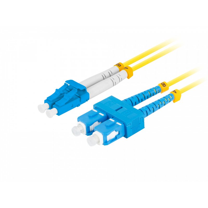 Lanberg FO-SULU-SD11-0010-YE fibre optic cable 1 m SC LC G.657.A1 Yellow