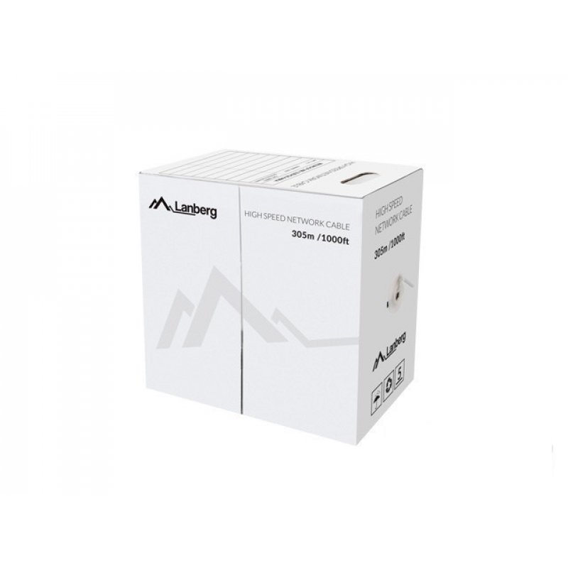 Lanberg LCU5-12CU-0305-O câble de réseau Orange 305 m Cat5e U/UTP (UTP)