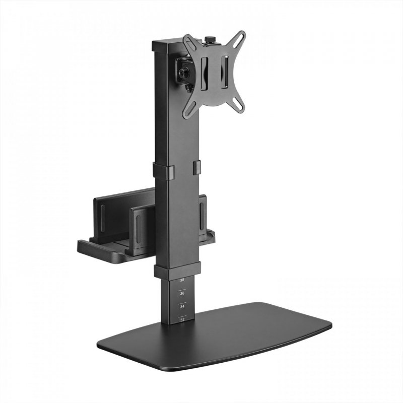 AISENS ECO Swivel and Tilt Table Support for Monitor/TV and Mini PC 8Kg from 17-32, Black