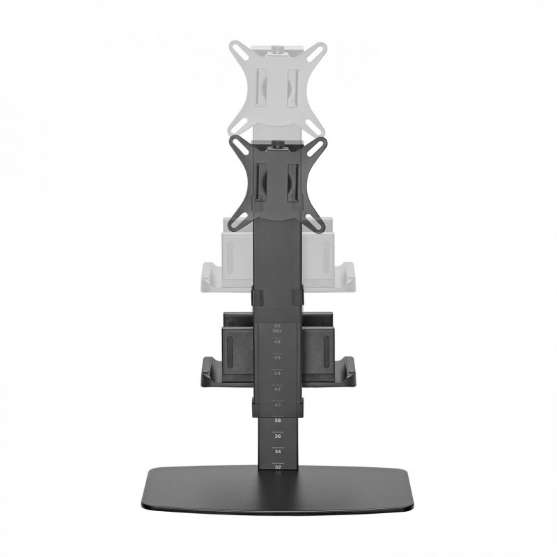 AISENS ECO Swivel and Tilt Table Support for Monitor/TV and Mini PC 8Kg from 17-32, Black