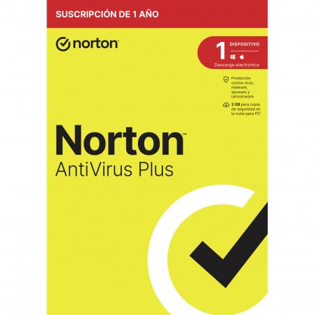 NortonLifeLock AntiVirus Plus Antivirus security Base Spanish 1 license(s) 1 year(s)