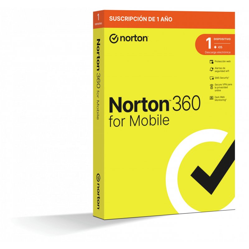 NORTON 360 MOBILE ES 1 USER 1 DEVICE 12MO