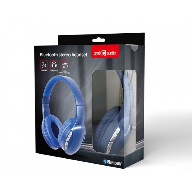 AURICULARES GEMBIRD ESTERO BLUETOOTH AZUL