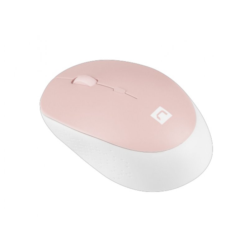 RATON NATEC HARRIER 2 OPTICO INALAMBRICO 1600DPI BLUETOOTH 5.1 ROSA/BLANCO