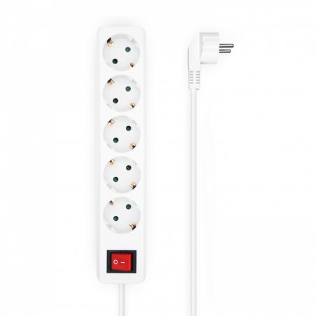 AISENS A154-0651 power extension 1.4 m 5 AC outlet(s) Indoor White