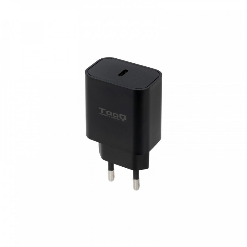TooQ USB-C PD20W Wall Charger, Black