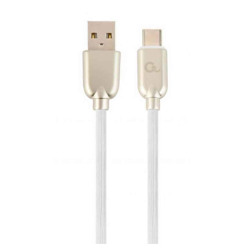 Cablexpert CC-USB2R-AMCM-2M-W USB cable USB 2.0 USB A USB C White