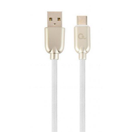 Cablexpert CC-USB2R-AMCM-2M-W câble USB USB 2.0 USB A USB C Blanc