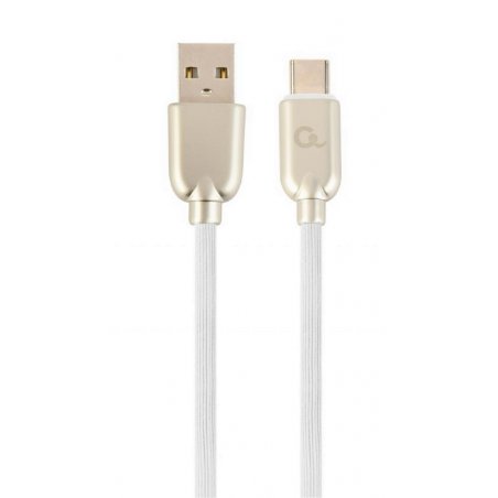Cablexpert CC-USB2R-AMCM-2M-W USB cable USB 2.0 USB A USB C White