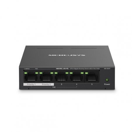 Mercusys 5-Port Gigabit Desktop Switch with 4-Port PoE 