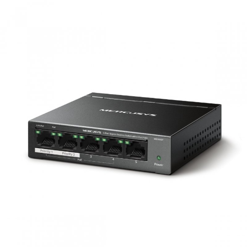 Mercusys 5-Port Gigabit Desktop Switch with 4-Port PoE 