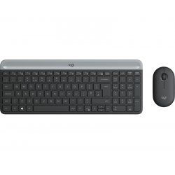 Logitech MK470 clavier Souris incluse RF sans fil QWERTY Espagnole Graphite