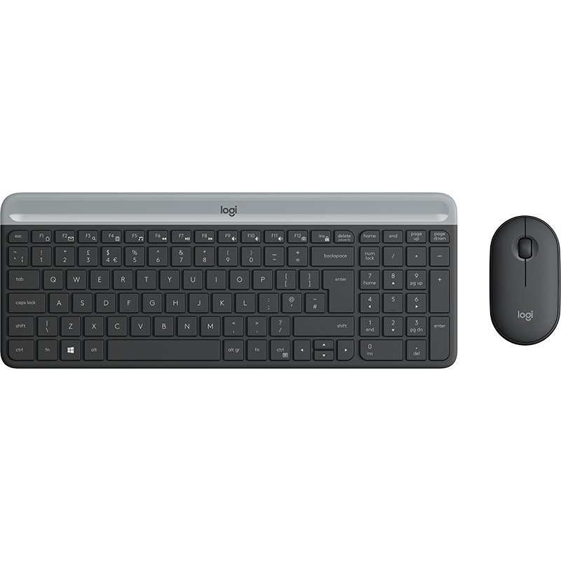 Logitech MK470 clavier Souris incluse RF sans fil QWERTY Espagnole Graphite