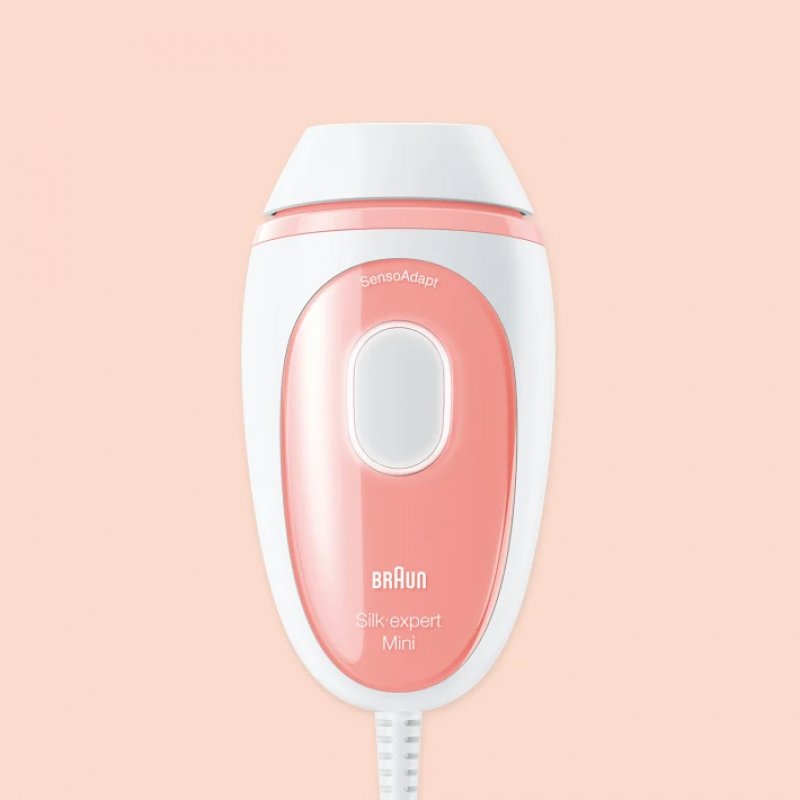 Braun Silk-expert Mini PL1000 IPL Lumière pulsée Rose, Blanc