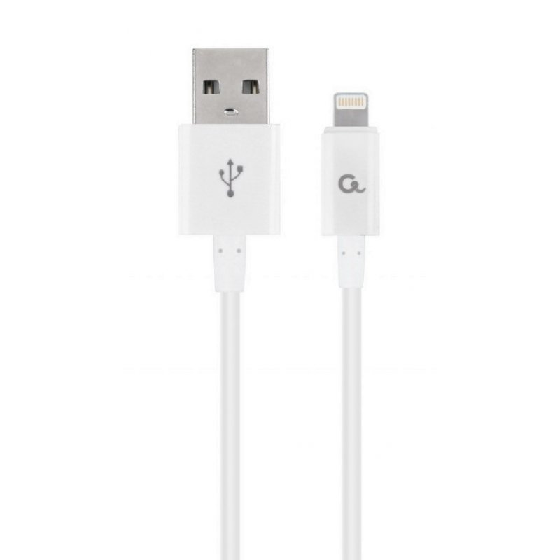 Cablexpert CC-USB2P-AMLM-1M-W câble Lightning Blanc