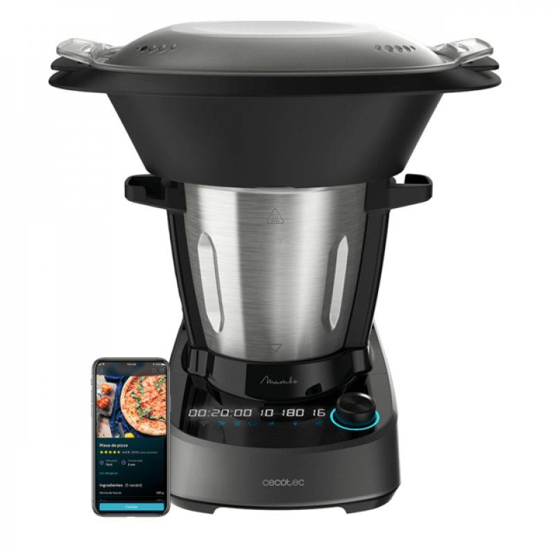 Cecotec 04341 food processor 1600 W 3.3 L Black, Stainless steel Built-in scales