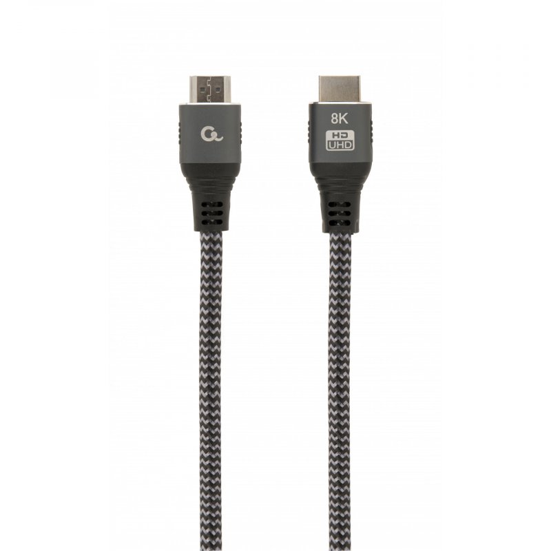 CABLE TRENZADO HDMI 2.1 8K 60HZ GEMBIRD SELECT PLUS SERIES CON ETHERNET 2M NEGRO