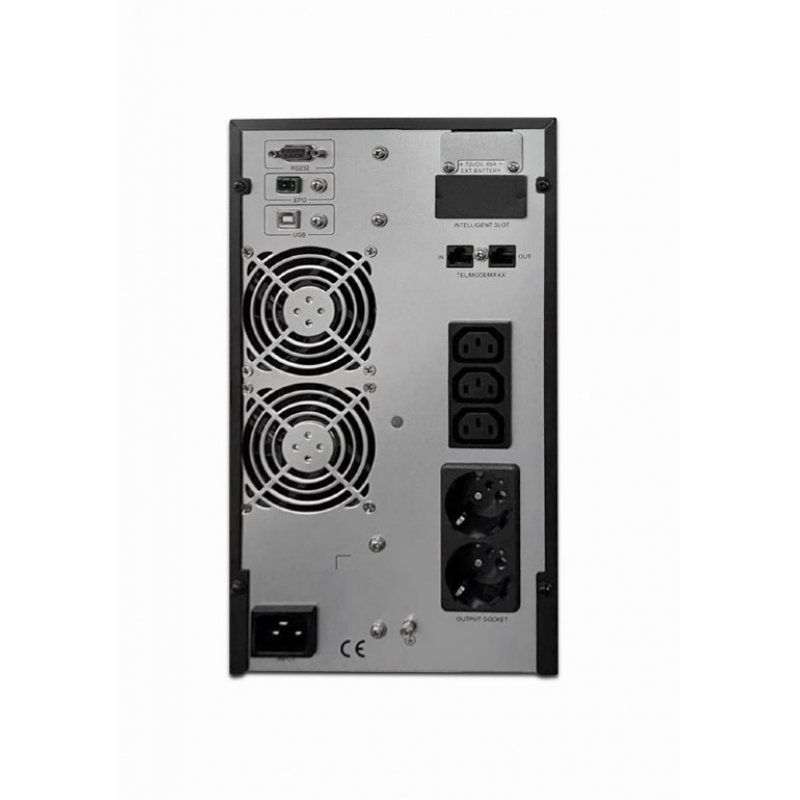 Gembird EG-UPSO-3000 uninterruptible power supply (UPS) Double-conversion (Online) 3 kVA 2700 W 5 AC outlet(s)