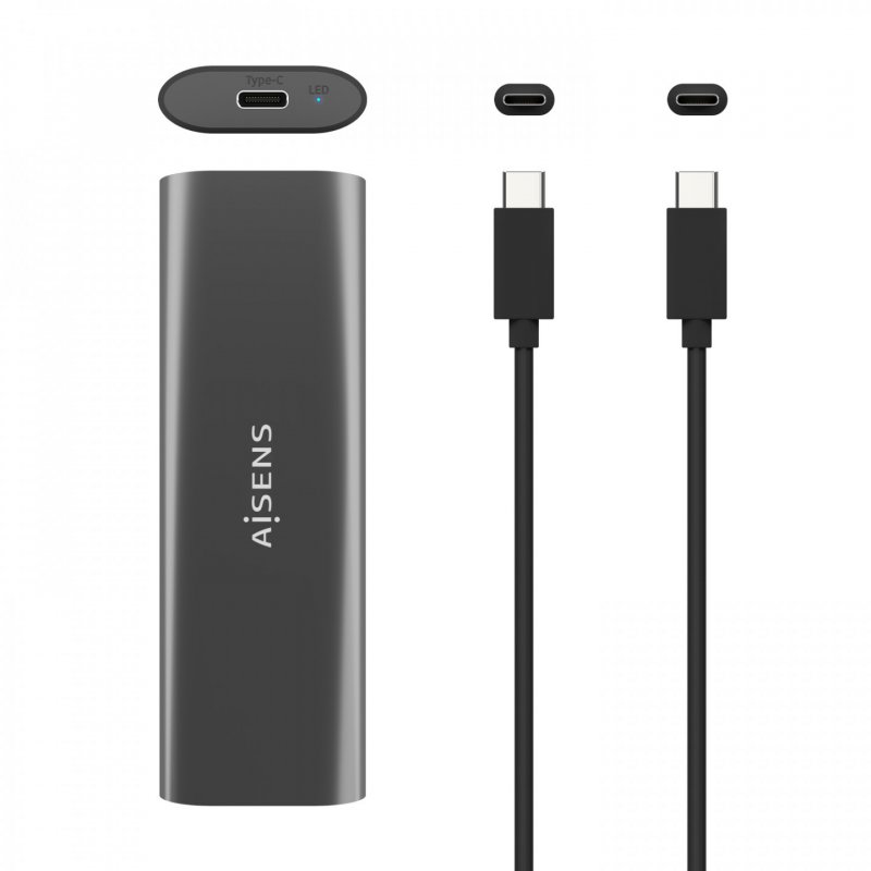 AISENS ASM2-015GR storage drive enclosure SSD enclosure Grey M.2