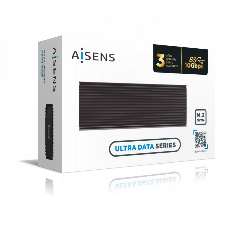 AISENS CAJA EXTERNA M.2 NGFF ASM2-022B NVMe A USB3.2 GEN2 NEGRA
