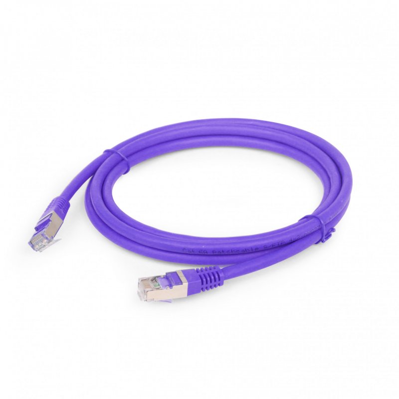 CABLE RED S-FTP GEMBIRD CAT 6A LSZH VIOLETA 1 M