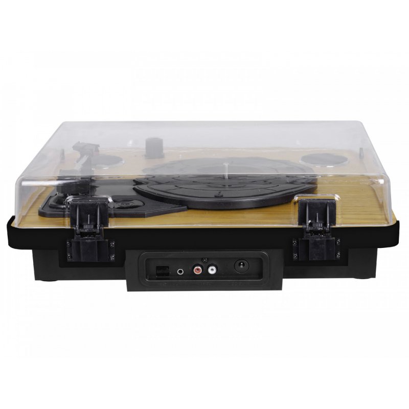 Trevi TT 1022 BT Direct drive audio turntable Black, Wood
