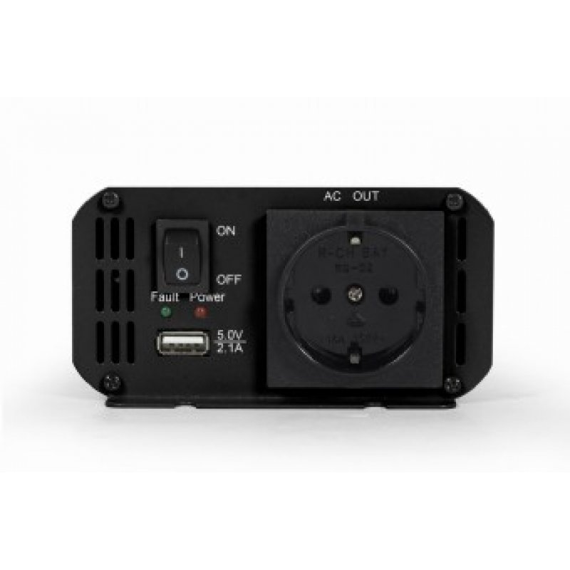 INVERSOR DE CORRIENTE GEMBIRD PARA COCHE DE 12V 500W