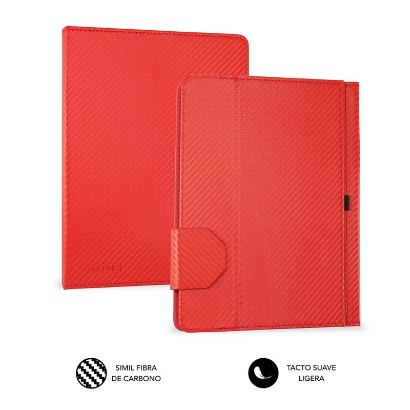 FUNDA TABLET SUBBLIM KEYTAB PRO USB 10,1" RED