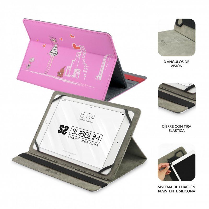 SUBBLIM SUB-CUT-4TC004 tablet case 25.6 cm (10.1") Folio