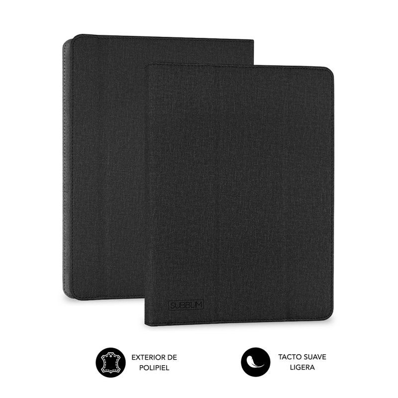 SUBBLIM SUB-CUT-2FC001 étui pour tablette 25,6 cm (10.1") Folio Noir