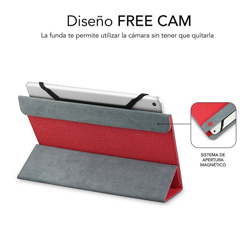 SUBBLIM SUB-CUT-2FC002 tablet case 25.6 cm (10.1") Folio Red