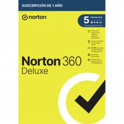 NortonLifeLock 360 Deluxe Sécurité antivirus Base Espagnol 1 licence(s) 1 année(s)