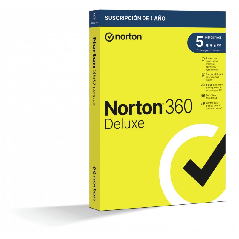 NortonLifeLock 360 Deluxe Antivirus security Base Spanish 1 license(s) 1 year(s)