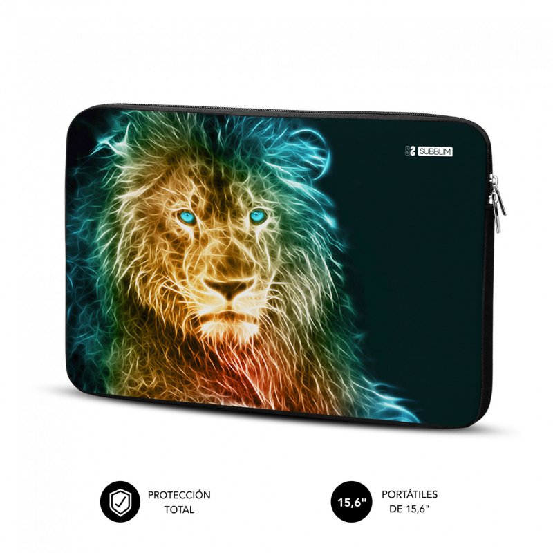 FUNDA PORTATIL SUBBLIM TRENDY SLEEVE NEO LION 15,6"