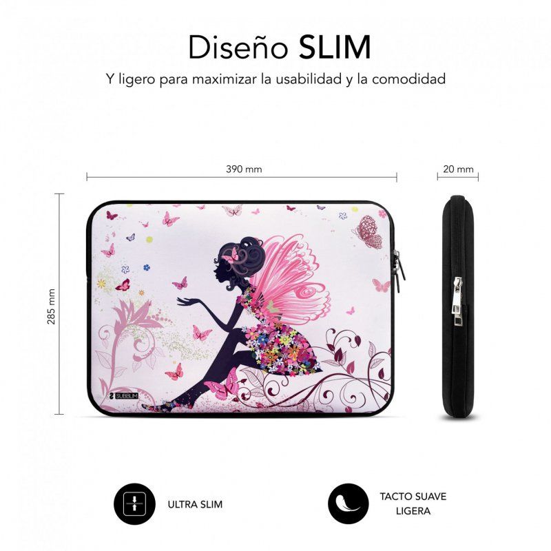 SUBBLIM SUBLS-SKIN152 laptop case 39.6 cm (15.6") Sleeve case Multicolour