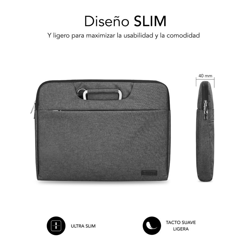 SUBBLIM SUB-LS-1BS0002 laptop case 35.6 cm (14") Sleeve case Grey