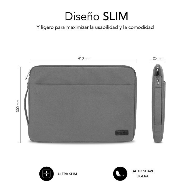 SUBBLIM SUB-LS-0PS0102 laptop case 39.6 cm (15.6") Sleeve case Grey