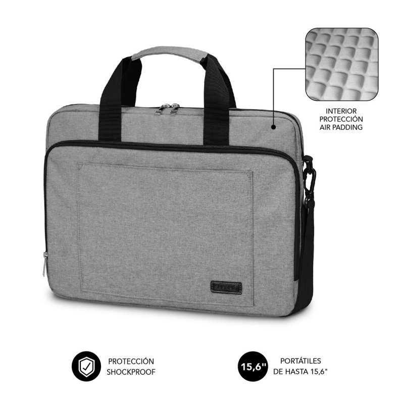 SUBBLIM SUB-LB-4APLB10 laptop case 39.6 cm (15.6") Toploader bag Grey